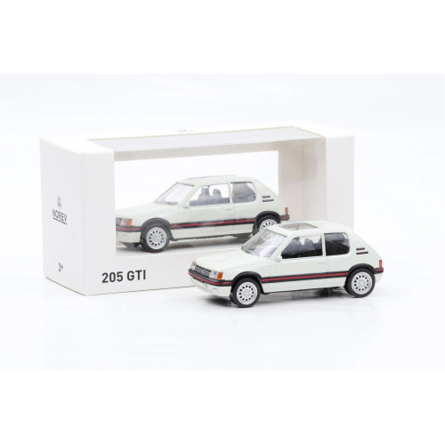 PEUGEOT 205 GTi 1986 MEIJE WHITE JET-CAR 1:43 Norev Auto Stradali Modellino