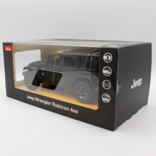 JEEP WRANGLER RUBICON 4XE BLACK 1:24 Rastar Auto Stradali Modellino