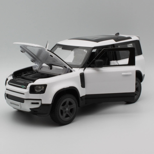 LAND ROVER DEFENDER 90 WHITE 1:24 Rastar Auto Stradali Modellino