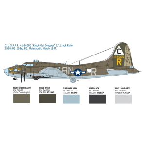 B-17F FLYING FORTRESS KIT 1:72 Italeri Kit Aerei Modellino