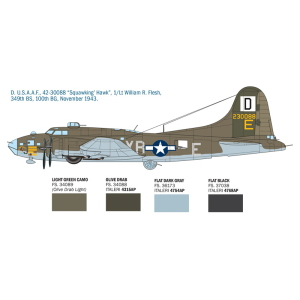 B-17F FLYING FORTRESS KIT 1:72 Italeri Kit Aerei Modellino