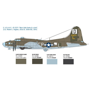 B-17F FLYING FORTRESS KIT 1:72 Italeri Kit Aerei Modellino