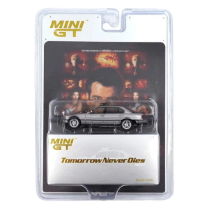 BMW 750 IL (E39) "007-TOMORROWNEVER DIES" 1997 1:64 Mini GT Movie Modellino