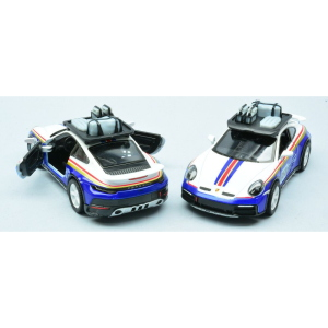 PORSCHE 911 RALLYE WITH ROOF RACK (5481DF) (1 Model) ROTHMANS LIVERY CM 12 1:36 Kinsmart Modellismo Giocattolo Modellino