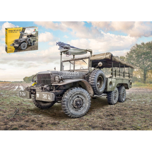 DODGE WC62/63 1,5 6X6 TRUCK KIT 1:35 Italeri Kit Mezzi Militari Modellino
