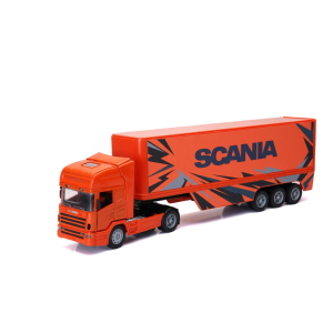 SCANIA R124/400 "SCANIA" ORANGE 1:32 New Ray Camion Modellino