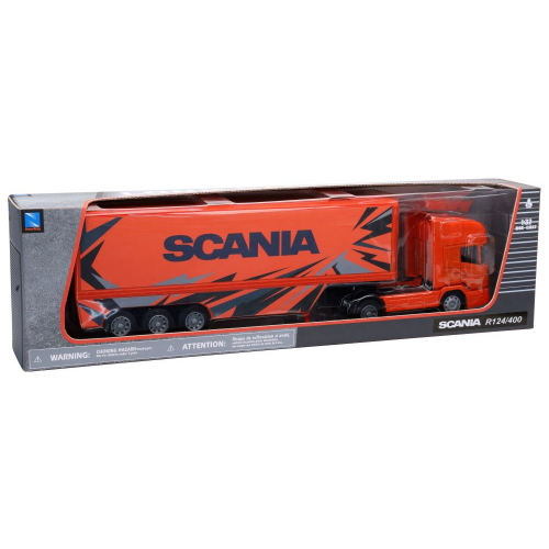 SCANIA R124/400 "SCANIA" ORANGE 1:32 New Ray Camion Modellino