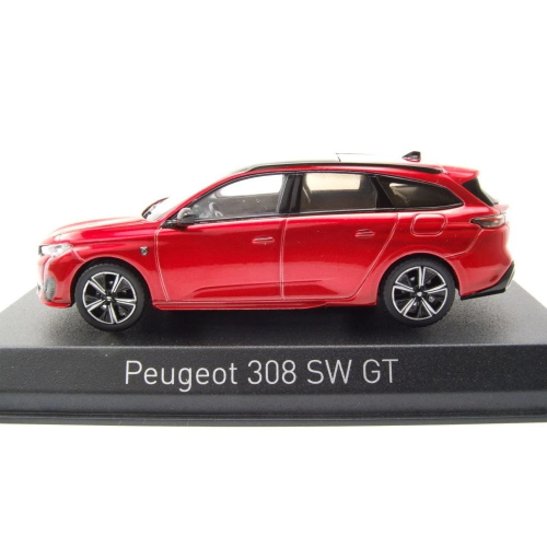 PEUGEOT 308 SW GT 2021 ELIXIR RED 1:43 Norev Auto Stradali Modellino