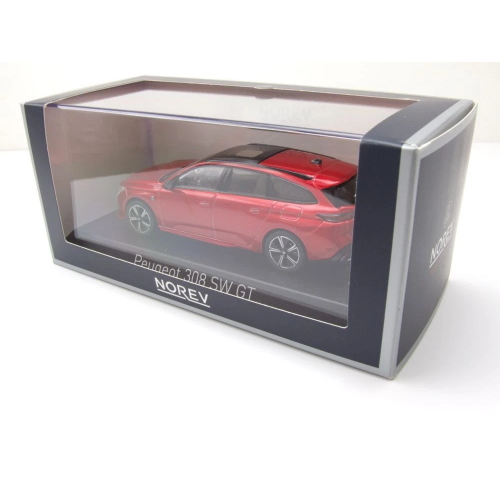 PEUGEOT 308 SW GT 2021 ELIXIR RED 1:43 Norev Auto Stradali Modellino