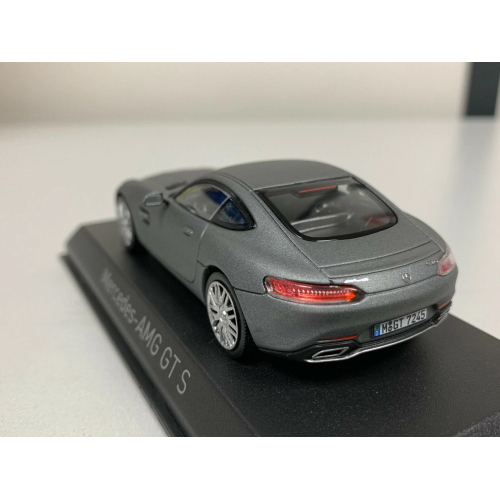 MERCEDES AMG GT S 2015 MATT GREY 1:43 Norev Auto Stradali Modellino