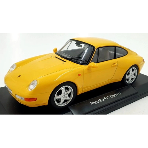 PORSCHE 911 CARRERA 1994 YELLOW 1:18 Norev Auto Stradali Modellino