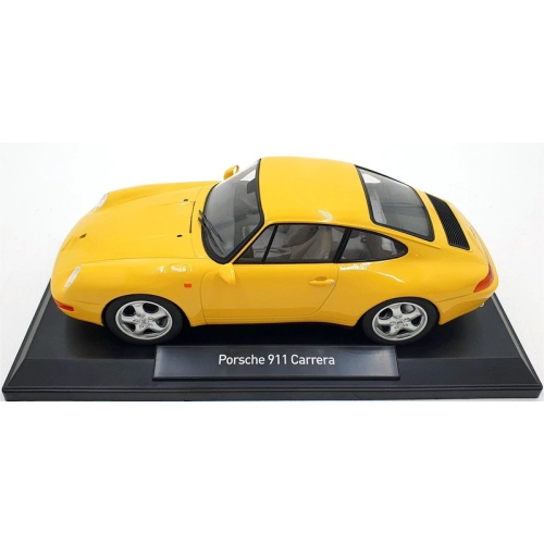 PORSCHE 911 CARRERA 1994 YELLOW 1:18 Norev Auto Stradali Modellino