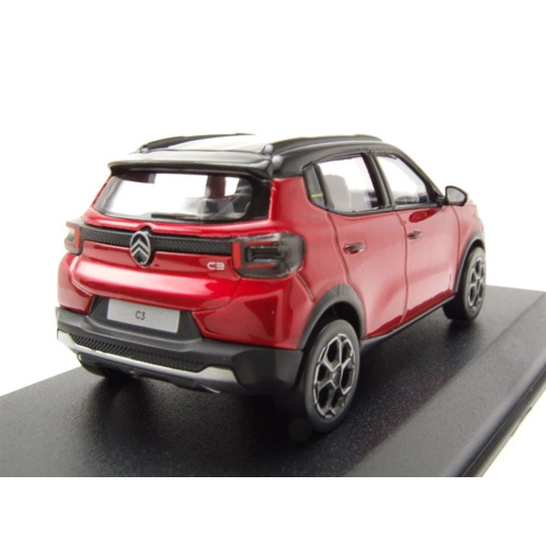 CITROEN C3 2024 ELIXIR RED/BLACK ROOF 1:43 Norev Auto Stradali Modellino