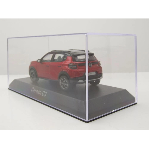 CITROEN C3 2024 ELIXIR RED/BLACK ROOF 1:43 Norev Auto Stradali Modellino