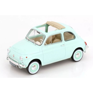 FIAT 500 L PASTEL BLUE WITH SPECIAL BIRTH PACK 1:18 Norev Auto Stradali Modellino