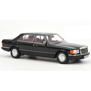 MERCEDES 560 SEL 1991 BLACK 1:18 Norev Auto Stradali Modellino