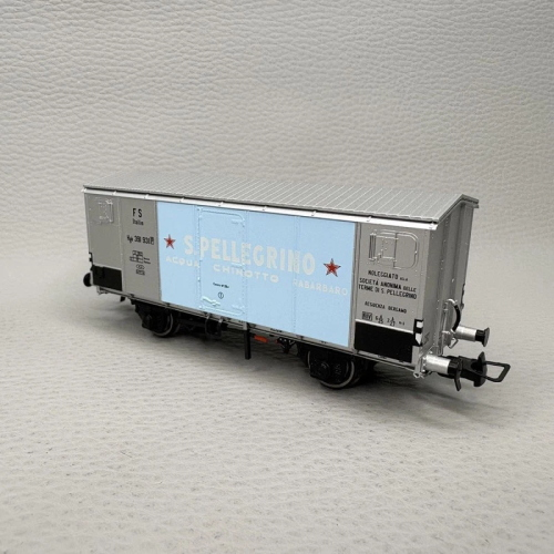 FS 2 AXLE REFRIGERATED WAGON "SAN PELLEGRINO" EP.III 1:87 Rivarossi Treni Modellino