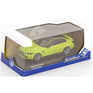 BMW M3 COMPETITION SEDAN 2023 SAO PAULO YELLOW 1:43 Solido Auto Stradali Modellino
