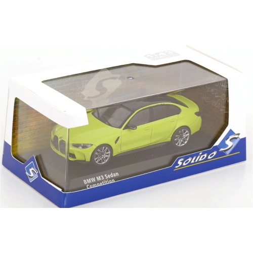 BMW M3 COMPETITION SEDAN 2023 SAO PAULO YELLOW 1:43 Solido Auto Stradali Modellino