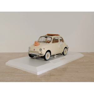FIAT 500 L 1968 IVORY WEDDING GIFT 1:18 Norev Auto Stradali Modellino