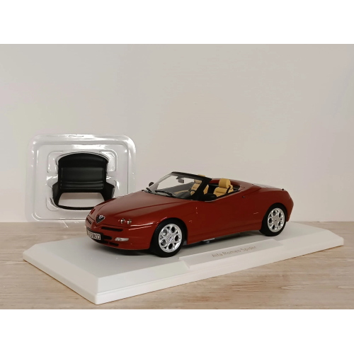 ALFA ROMEO SPIDER 1999 PROTEO RED METALLIC 1:18 Norev Auto Stradali Modellino