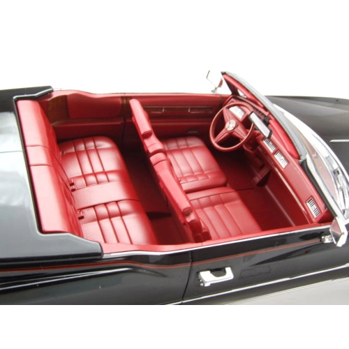 CADILLAC ELDORADO CONVERTIBLE 1976 BLACK 1:18 ModelCarGroup Auto Stradali Modellino