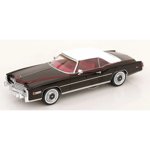 CADILLAC ELDORADO CONVERTIBLE 1976 BLACK 1:18 ModelCarGroup Auto Stradali Modellino
