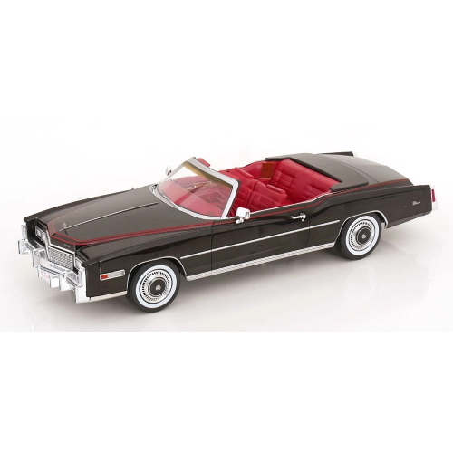 CADILLAC ELDORADO CONVERTIBLE 1976 BLACK 1:18 ModelCarGroup Auto Stradali Modellino