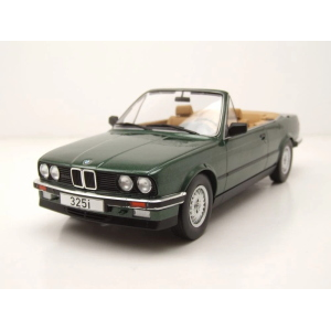BMW 325I (E30) CABRIOLET 1985 DARK GREEN 1:18 ModelCarGroup Auto Stradali Modellino