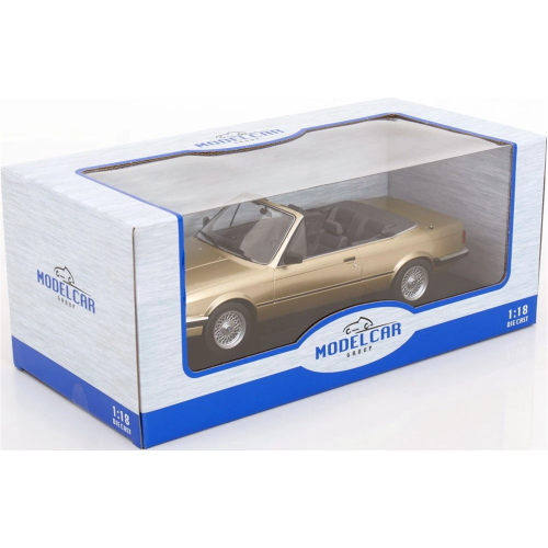BMW 325I (E30) CABRIOLET 1985 BEIGE 1:18 ModelCarGroup Auto Stradali Modellino