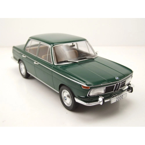 BMW 2000 (TYP 121) 1966 DARK GREEN 1:18 ModelCarGroup Auto Stradali Modellino