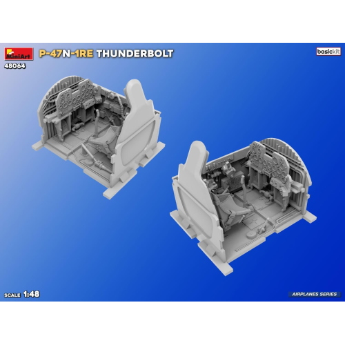 P-47N-1RE THUNDERBOLT BASIC KIT 1:48 Miniart Kit Aerei Modellino