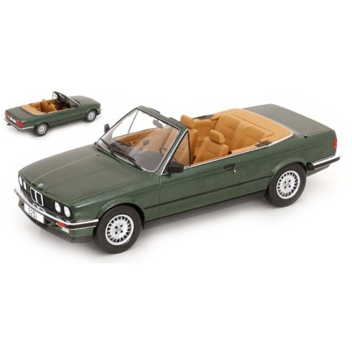 BMW 325I (E30) CABRIOLET 1985 DARK GREEN 1:18 ModelCarGroup Auto Stradali Modellino