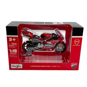 DUCATI DESMOSEDICI LENOVO N.1 2024 FRANCESCO BAGNAIA 1:18 Maisto Moto Modellino