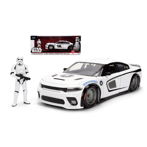 DODGE STAR WARS STORM TROOPER WHITE 1:24 Jada Toys Movie Modellino