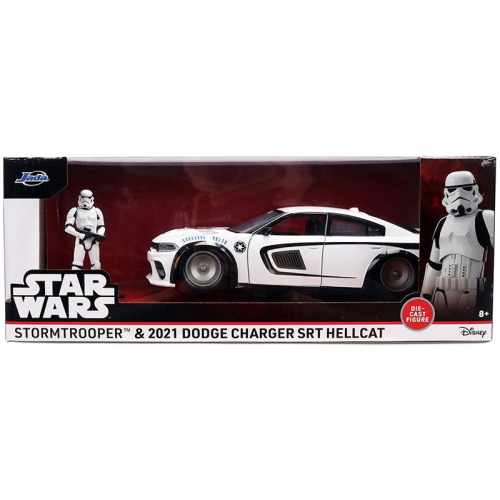 DODGE STAR WARS STORM TROOPER WHITE 1:24 Jada Toys Movie Modellino