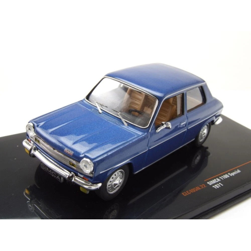 SIMCA 1100 SPECIAL 1970 METALLIC BLUE 1:43 Ixo Model Auto Stradali Modellino