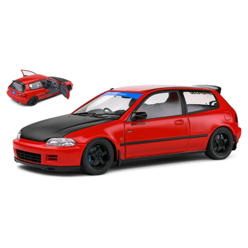 HONDA CIVIC (EG6) SPOON VERSION 1991 RED 1:18 Solido Auto Stradali Modellino
