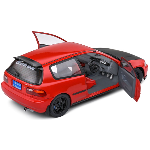 HONDA CIVIC (EG6) SPOON VERSION 1991 RED 1:18 Solido Auto Stradali Modellino