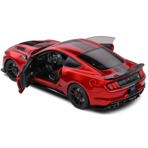 SHELBY MUSTANG GT500KR 2023 RED/BLACK STRIPES 1:18 Solido Auto Stradali Modellino
