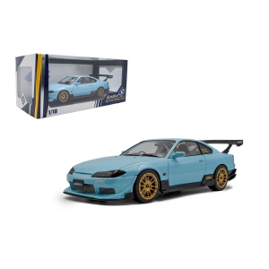 NISSAN SILVIA (S15) SPEC-R AERO SOLIDO WORKS 1999 BABY BLUE 1:18 Solido Auto Stradali Modellino