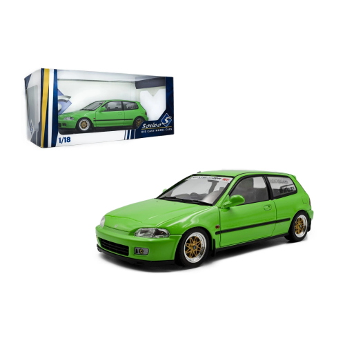 HONDA CIVIC (EG6) SOLIDO WORKS 1991 NEON GREEN 1:18 Solido Auto Stradali Modellino