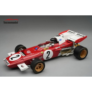 FERRARI 312 B2 N.2 ZANDVOORT GP 1971 J.ICKX CON VETRINA 1:18 Tecnomodel Formula 1 Modellino