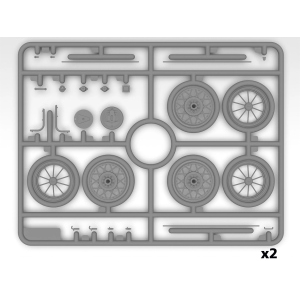 GAZ-A IN GERMAN SERVICE KIT 1:24 ICM Kit Auto Modellino