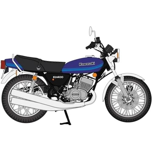 KAWASAKI KH400-A6 KIT 1:12 Hasegawa Kit Moto Modellino