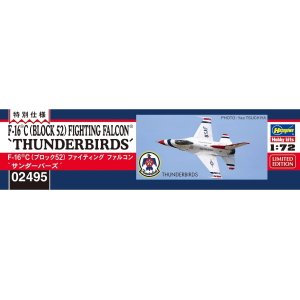 F-16C (BLOCK 52) FIGHTING FALCON THUNDERBIRDS KIT 1:72 Hasegawa Kit Aerei Modellino