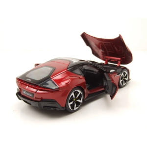 FERRARI 12 CILINDRI V12 830cv 2024 METALLIC RED 1:24 Burago Auto Stradali Modellino