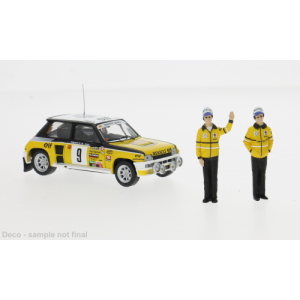 RENAULT 5 TURBO N.9 RALLY MONTE CARLO 1981 + RAGNOTTI-ANDRE 1:43 Ixo Model Auto Rally Modellino