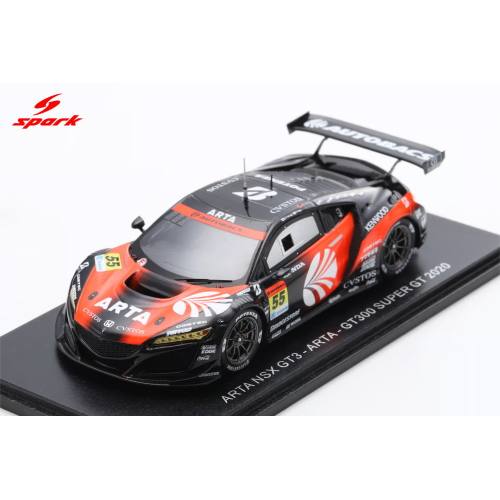 ARTA NSX GT3 N.55 FT300 SUPER GT 2020 SHINICHI TAKAGI-TOSHIKI OYU 1:43 Spark Model Auto Competizione Modellino