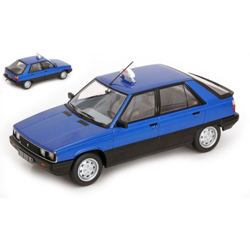 RENAULT 11 GTL 1985 BLUE TAXI (F) 1:18 ModelCarGroup Taxi Modellino